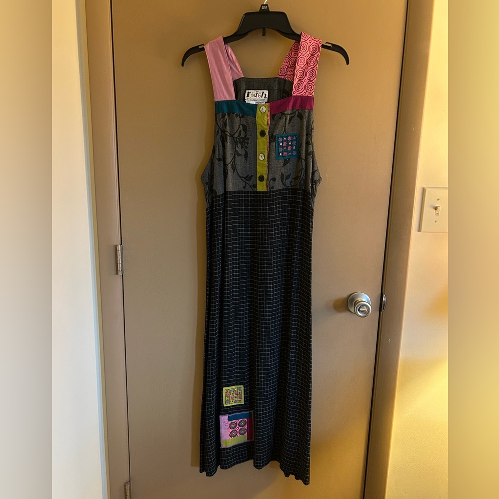 Multicolor Patchwork Maxi Jumper